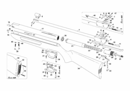 Śruba regulacji spustu Slavia 631 n. 44