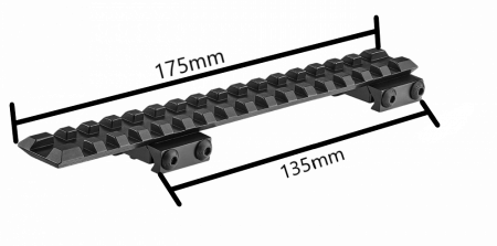 Szyna Picatinny Long CZ 537,550,555,CZ 557,ZKK 600,ZG 47 z wyjątkiem kalibru 243 W i 308 W #74