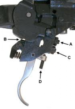 Mechanizm spustowy z przyśpiesznikiem CZ 527,550,555,557